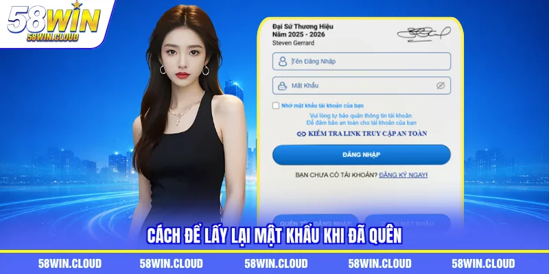 Cách để lấy lại mật khẩu khi đã quên