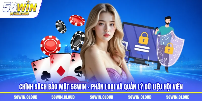 Chính sách bảo mật 58win - Phân loại và quản lý dữ liệu hội viên